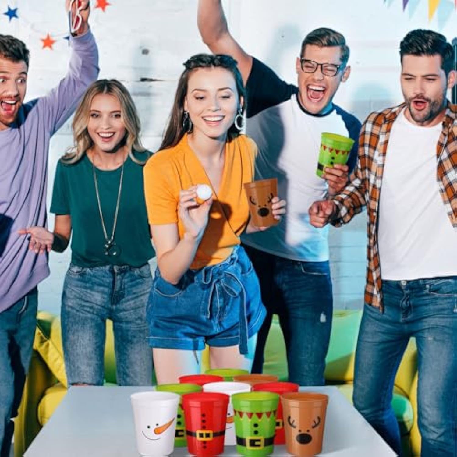 48 Pcs Christmas Cups Plastic 16 Oz Reusable Tumblers For Kids Santa Belt Stadium Drinking Cups Xmas Beverage Drinkware Assorted Styles For Adults Holiday Festive Party Supplies Decorations