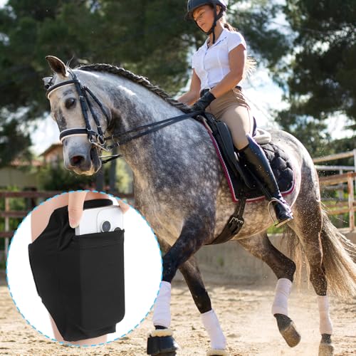 Cell Phone Leg Straps, Black Leg Phone Holder, Adjustable Cellphone Leg-Band for Women and Men, Non Slip Smartphone Armband for Running, Hiking,