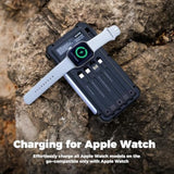 Solar Power Bank 20000Mah/74000Mwh Built-In Cables, Wireless Charger For Apple Watch, 20W Fast Charging Battery Pack With Usb C, Flashlight, Solar Charger For Iphone, Ipad, Iwatch, Samsung