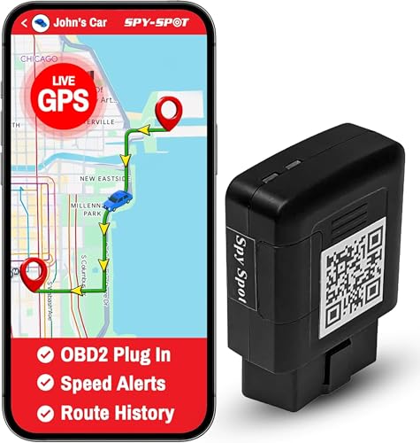 Obd Gps Tracker For Cars, Trucks, And Vehicles, Hidden Locator Tracking Device, Sim Card Included, Simple Plug-In To Obd2 Port, Us, Ca, Mx Coverage & Flexible Subscription