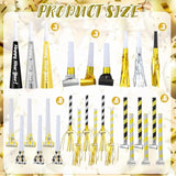 21pcs New Year Eve Party Noise Makers Horns Whistles Fringed Favors