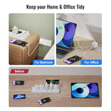 Retractable Wall Charger, 35W Fast Usb Chargers Block With Cables For Iphone 14/13/12/11 Pro Max/Xr/Xs/8/7,Ipad, Portable Retractable Charger Wall Plug For Home Travel Office