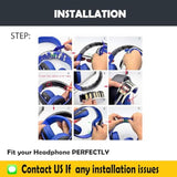 Comfortable Pu Replacement Earpads Cushion For Ps4 Gold Wireless Headphone/ Ps7.1 Virtual Surround Sound Cechya-0083/ Ps3 Gold Wireless Headphone