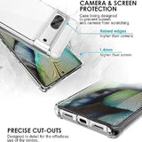 Google Pixel 7 Shockproof Bumper Protective Cover with Hybrid Design, Hard PC Back and Flexible TPU Raised Bezel Slim Fit with Airbags Corners, Crystal Clear Case