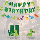 Dinosaur Happy Birthday Banner Cute Dino Garland Kids Party Decorations