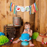 Ofishally One Ribbons High Chair Banner - Big One 1St Birthday Epidemics Decor, First Smash Baby Showers, Under The Sea & Fishing Party Props