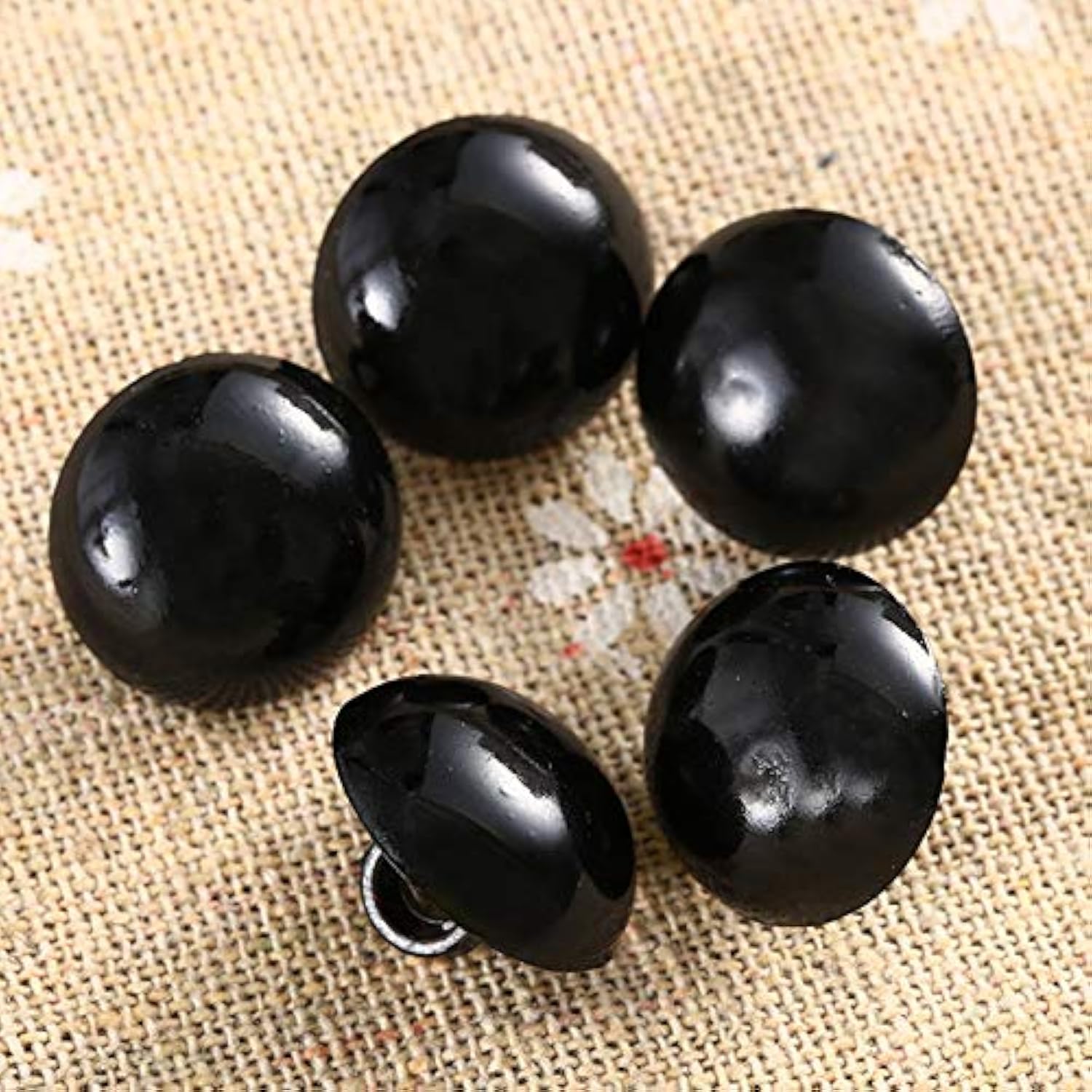 100Pcs Diy Craft Eyes Type Mushroom Domed Round Buttons Sewing Shank F