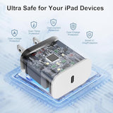 Genuine 20W Usb C Charger Block - 2 Pack Fast Charger For Iphone 15/16, Ipad Pro, Airpods, Samsung - 3 Pack 10Ft Usb-C Cable