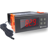 Digital Temperature Controller Ac110V 10A Fahrenheit Thermostat With 2M Waterproof Sensor 2 Relays Heating Cooling Incubator