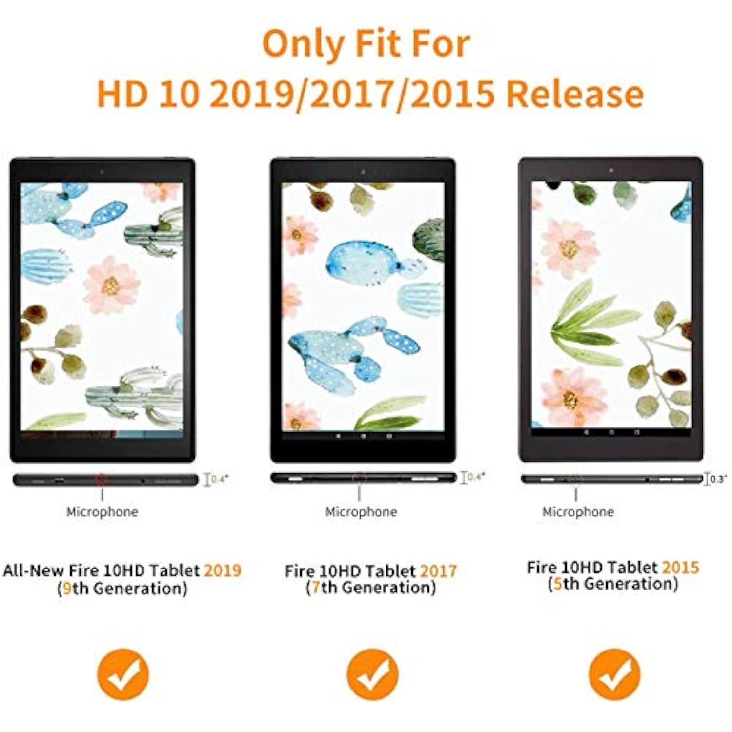 Case For All-New Fire Hd 10 Tablet (7Th/9Th Generation,2017/2019 Release),With