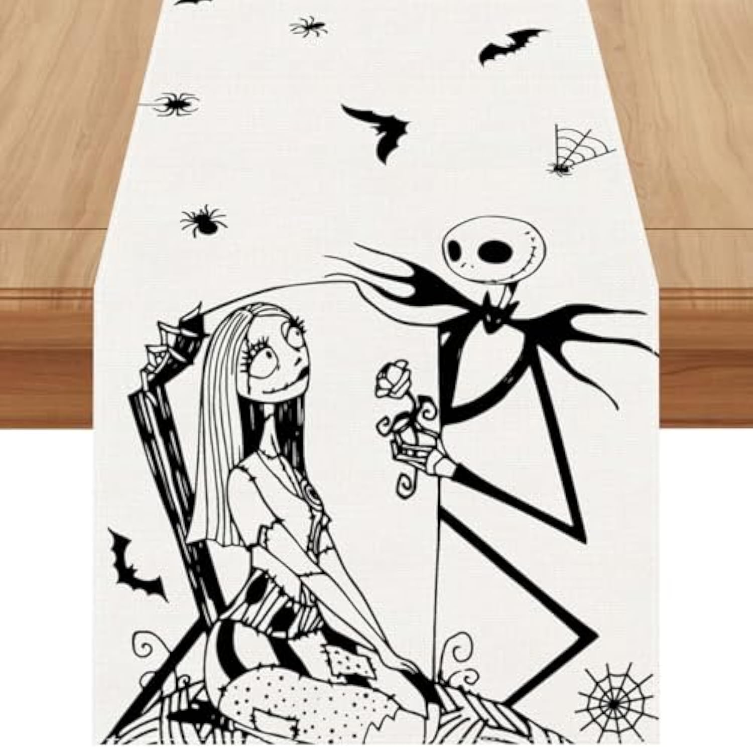 Halloween Table Runner 72 Inches Long, Halloween Home Kitchen Dining Room Table Decor, Christmas Xmas Winter Holiday Decorations And Supplies For Home