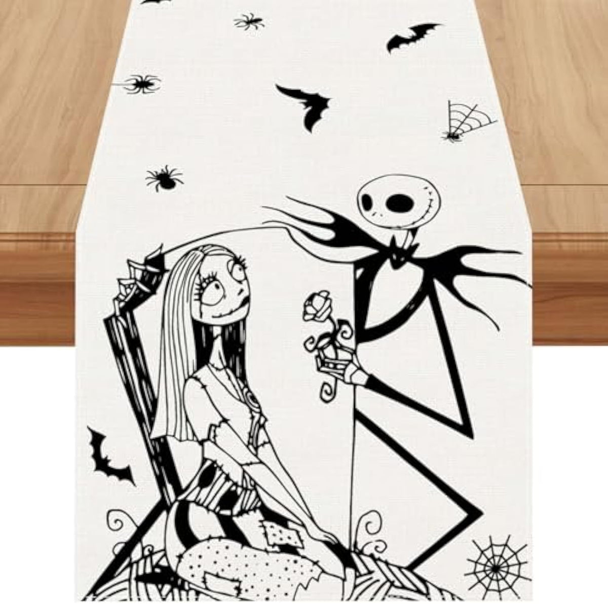 Halloween Table Runner 72 Inches Long, Halloween Home Kitchen Dining Room Table Decor, Christmas Xmas Winter Holiday Decorations And Supplies For Home
