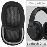 Replacement Ear Pads Compatible With G433, G233, G Pro Headphones, Ear Cushions (Mesh Fabric/Black)