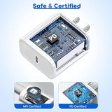 Fast Iphone Charger,2Pack[Apple Mfi Certified] Quick Fast Apple Charger 6Ft Long Usb C Lightning Cable Fast Charging Cord Usb Charger Block Adapter For Iphone 14 Plus/14 Promax/13 Mini 12/11/Xs/Ipad