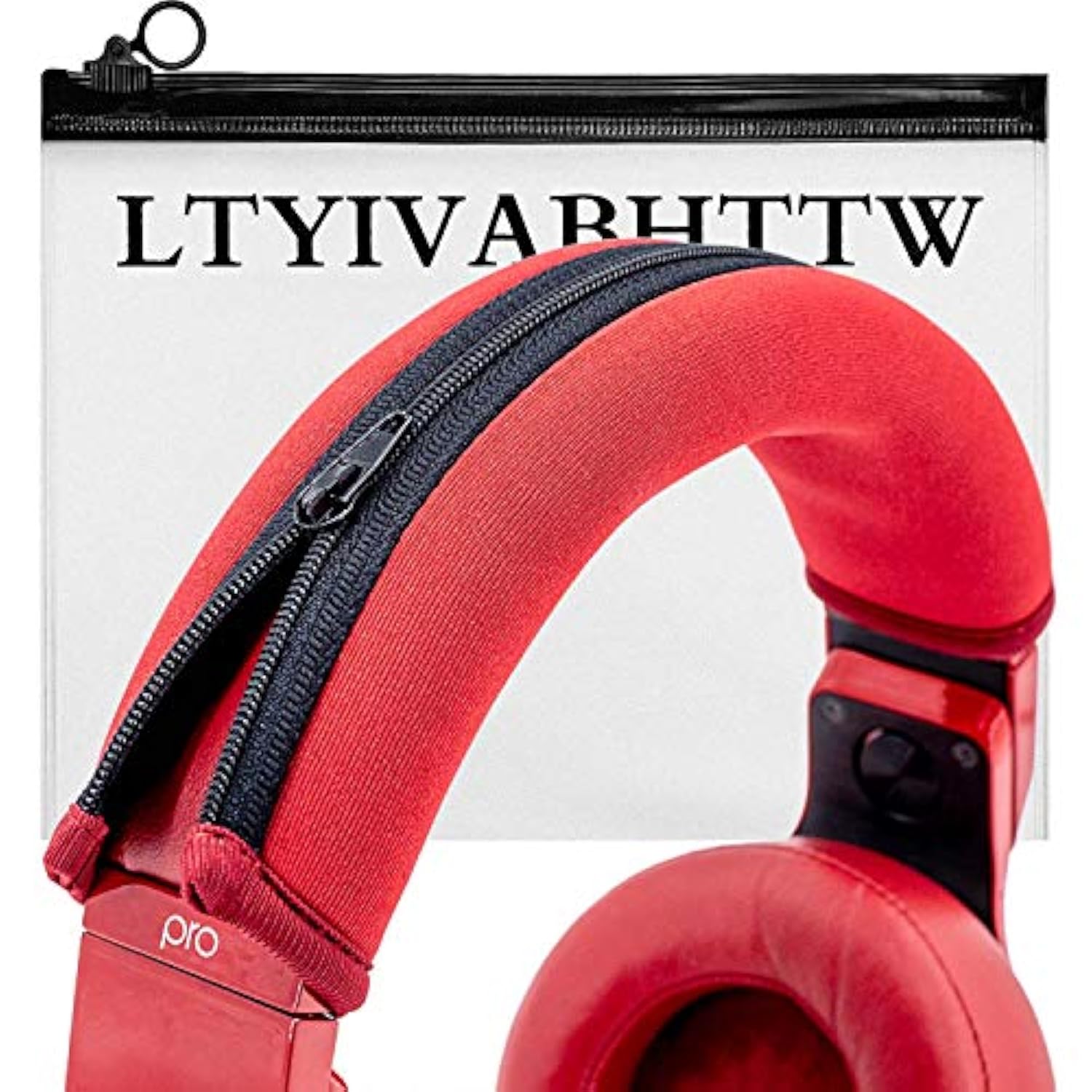 Headphone Headband Cover Compatible With Pro Model Headphone (Red)