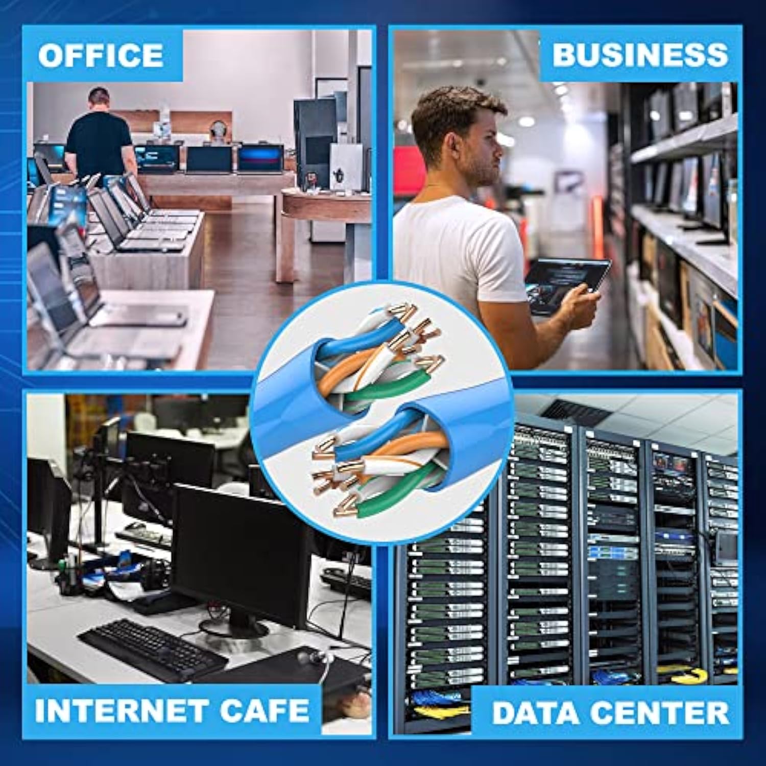 Aaa Cmp Cat6 Plenum Cable 1000Ft | 0.58Mm Solid Conductor | Dtx-1800 Fluke Tes
