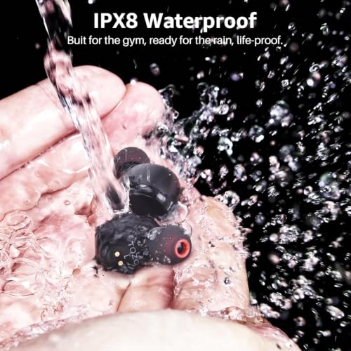 T6 Wireless Earbuds, Bluetooth Ear Buds, Stereo Sound in Ear Headphones, 50 Hours Playtime, AI Clear Call, Wireless Charging Case, APP Customizable
