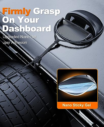 Car Phone Holder, Dashboard Phone Holder For Car Anti-Slip Silicone Car Pad Phone Mount, Hands Free Phone Stand Compatible With Iphone, Samsung, Android Smartphones, Gps Navigation Devices