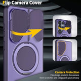 Purple Samsung Galaxy S26 Case with O-Ring Stand Flip Camera Cover