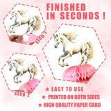 Girl Horse Party Centerpieces & Honeycombs for Kids’ Horse-Themed Parties