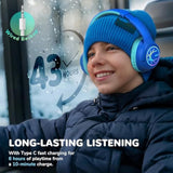iClever Kids Bluetooth Headphones with LED Lights, BTH18 Safe Volume 74/85/94d