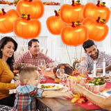 20 Pcs Pumpkin Foil Balloons Large Orange Mylar Fall Thanksgiving Halloween Decor