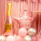Pink Birthday Decorations For Women ?Happy Birthday Party Decorations For Girls?Pink Fringe Curtain?Happy Birthday Banner?Happy Birthday Balloons?Happy Birthday Balloon Letters