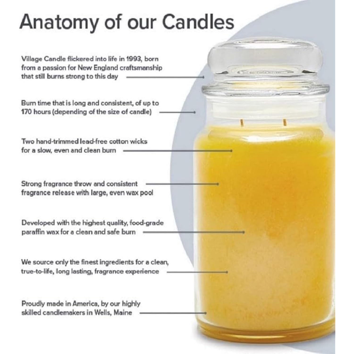 Summer Breeze Large Glass Apothecary Jar, Scented Candle, 21.25 Oz, Blue