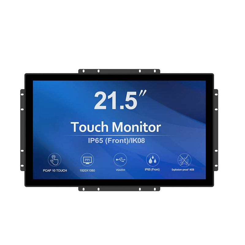 21.5 Inch 10 Points Touch Front Ik08/Ip65 Open Frame Touch Monitor Desktop Or