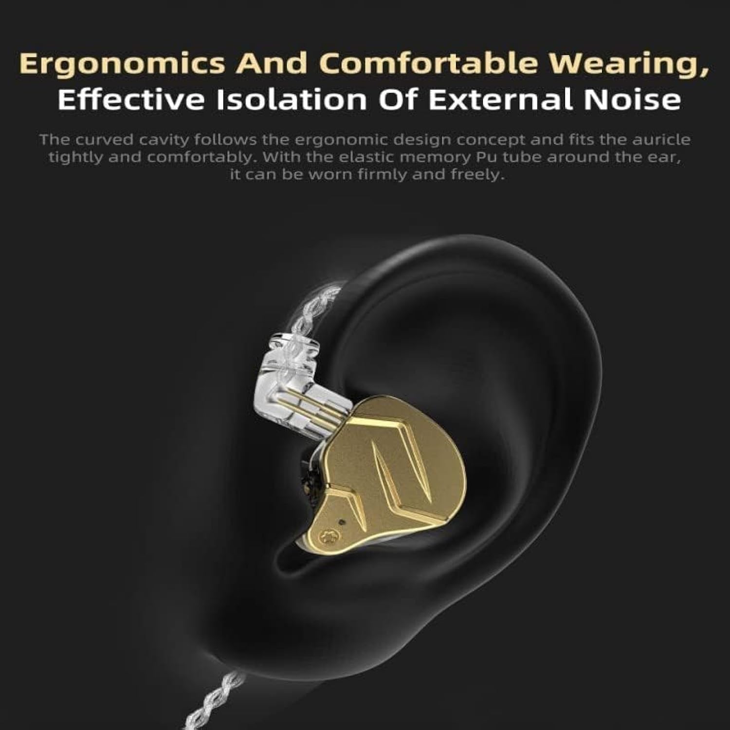 Kz Zsn Pro X In-Ear Earbud Headphones With Mic Dual Driver 1Ba+1Dd Hybrid Wire