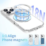 360° Magnetic Stand Case Compatible With Iphone 17 Pro Max, Rotatable Flexible Ring Holder Phone Cover For Men Women | Compatible With Magsafe | Shockproof & Anti-Scratch | Anti-Yellowing