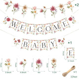 Wildflower Baby Shower Banner – Boho Floral Party Décor for Girls