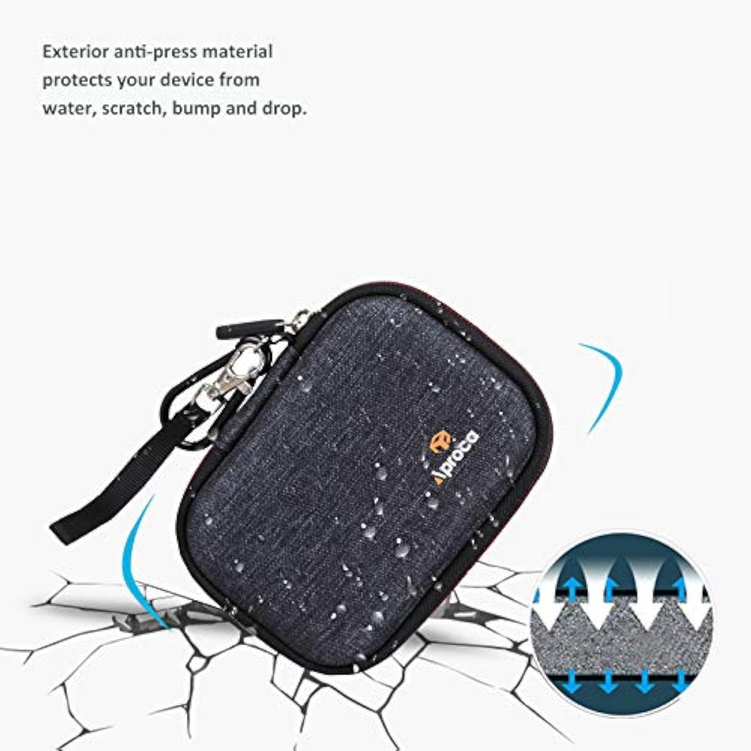 Hard Travel Storage Case For Logitech Mx Master 3 / 2S Wireless Mouse (Dark Blue-Upgrade)