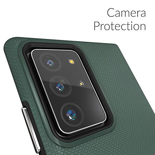 for Galaxy Note 20 Ultra Case, Shockproof Protection Dual Layer Case for Galaxy Note 20 Ultra (6.9 inch) - Forest Green