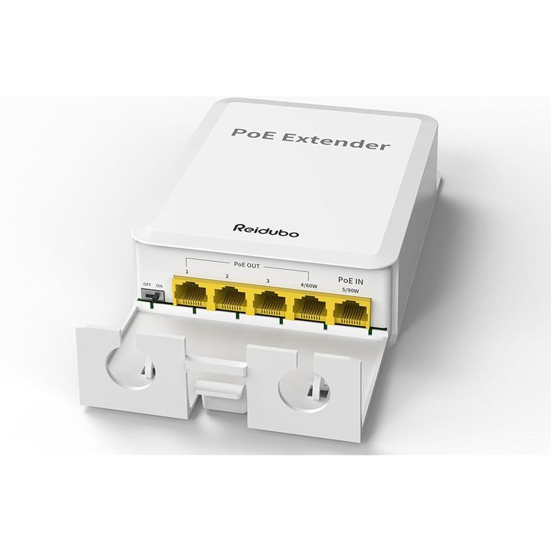 5 Ports Outdoor Poe++ Gigabit Extender, 1 In 4 Out Poe Repeater With 1000Mbps,