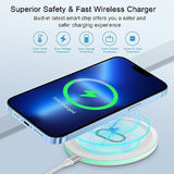 15W Wireless Charger Samsung S24 Ultra Charging Pad For Samsung Galaxy S24 S23 Fe S22 Ultra S21 Note20 Z Flip/Fold 6 5 4,Google Pixel 9 8A 7A 8 7 6 Pro,Wireless Fast Charging Station With Qc Adapter
