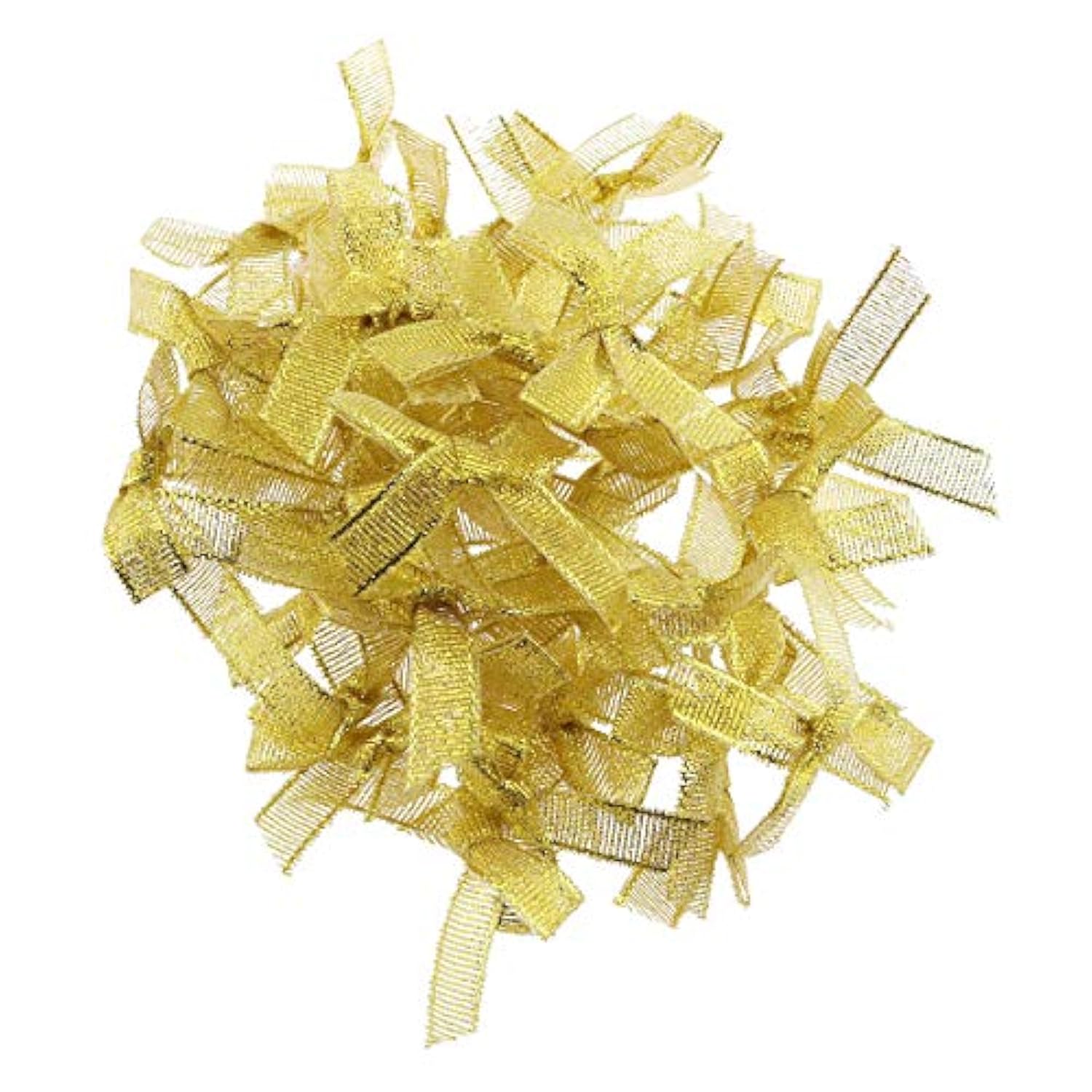 Ribbon Bow 100Pcs 4X4X1Cm Satin Ribbon Craft Tied Bows For Diy Craftin