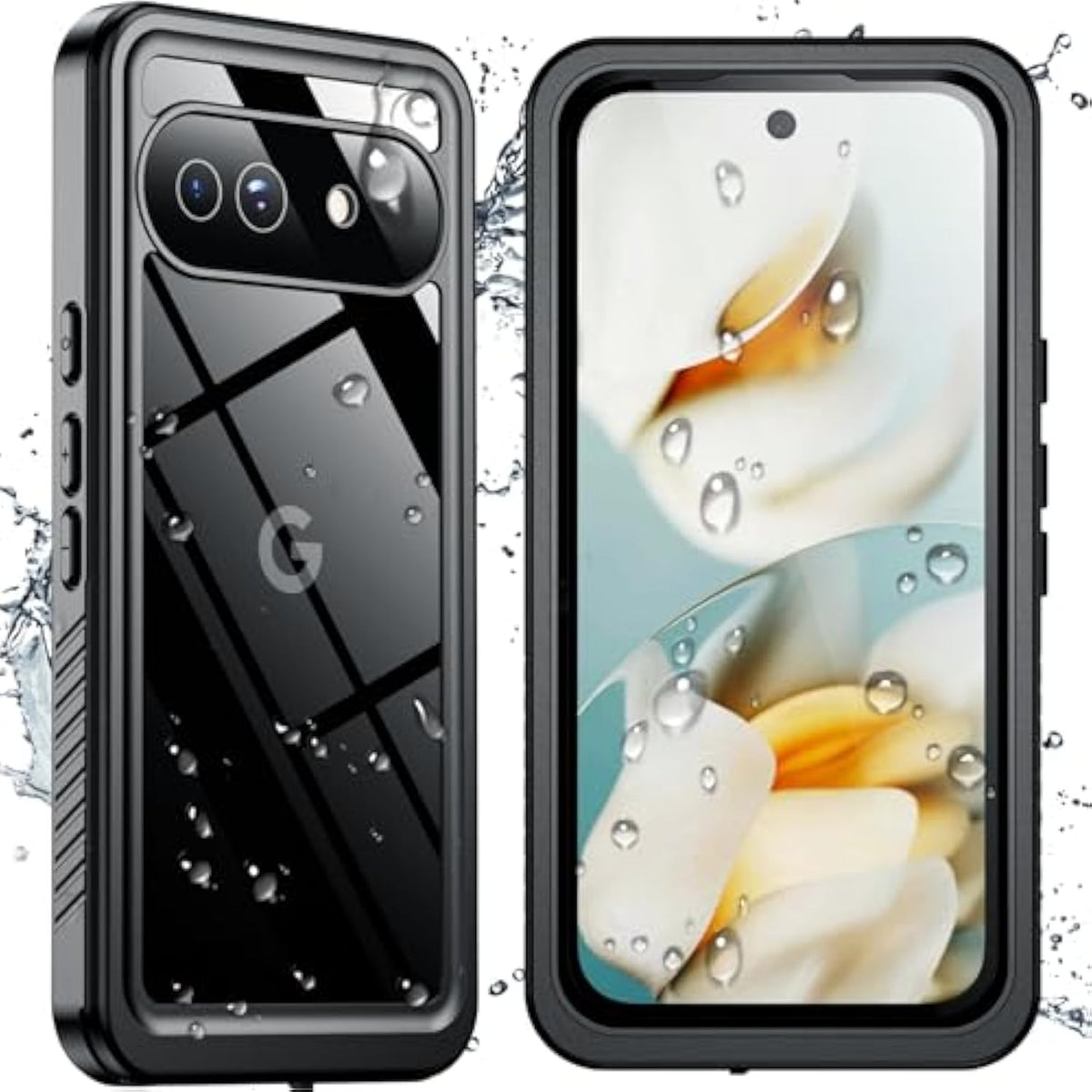 For Google Pixel 9A Waterproof Case,[12Ft Military Drop Proof] [Ip68 Waterproof] [360°Full Body Protection] Heavy Duty Protective Cover For Pixel 9A 6.3”,Black