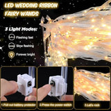 100 Pcs LED Fairy Wands with Lights and Bells for Weddings, New Year, and Parties