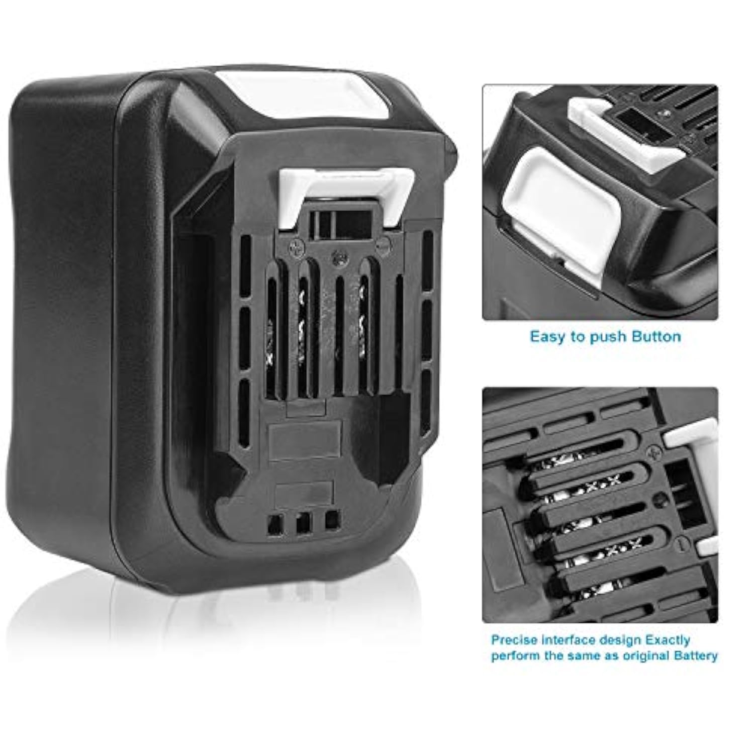 [2-Pack] 12V High-Output 5.0Ah! Battery For Makita Battery Bl1021B Bl1041B Power Tools 12-Volt Max Cxt Lithium-Ion Battery