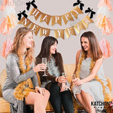 Gold Glitter Happy New Year Banner 10ft 2026 NYE Party Decor
