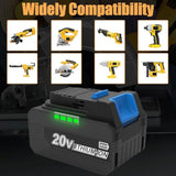 2Pack 6.5Ah Replacement For Dewalt 20V Max Battery And Charger, With Dcb118 20V Charger