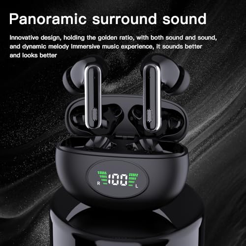 A90 Bluetooth earphones, equipped with an intelligent color touch screen, supporting ANC and ENC active noise reduction functions, wireless audio