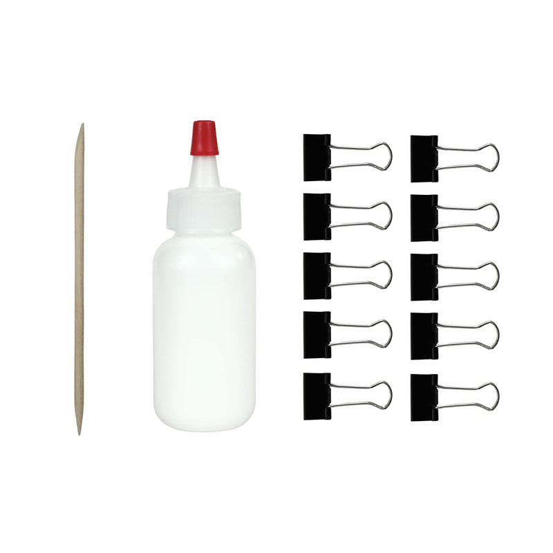 Lampshade Glue Kit - Includes Tacky Glue + 6 Binder Clips + Moulding S