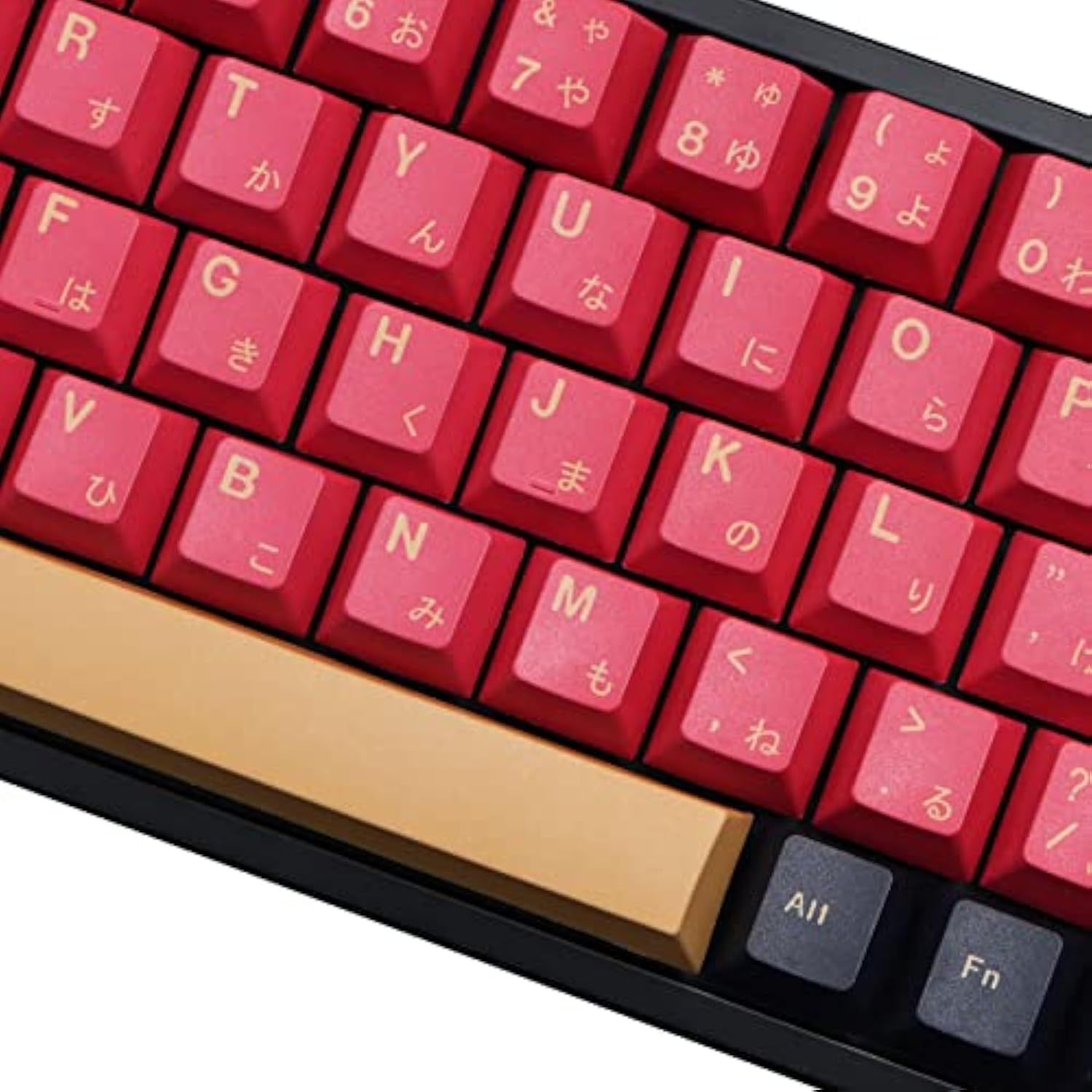 Red Samurai Keycaps, 129 Set Pbt Keycaps For Gaming Keyboard, Cherry Profile D