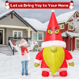 6 Ft Christmas Inflatables Gnomes Outdoor Decorations Christmas Blow Up With Built-In Leds For Holiday Party Xmas Yard G