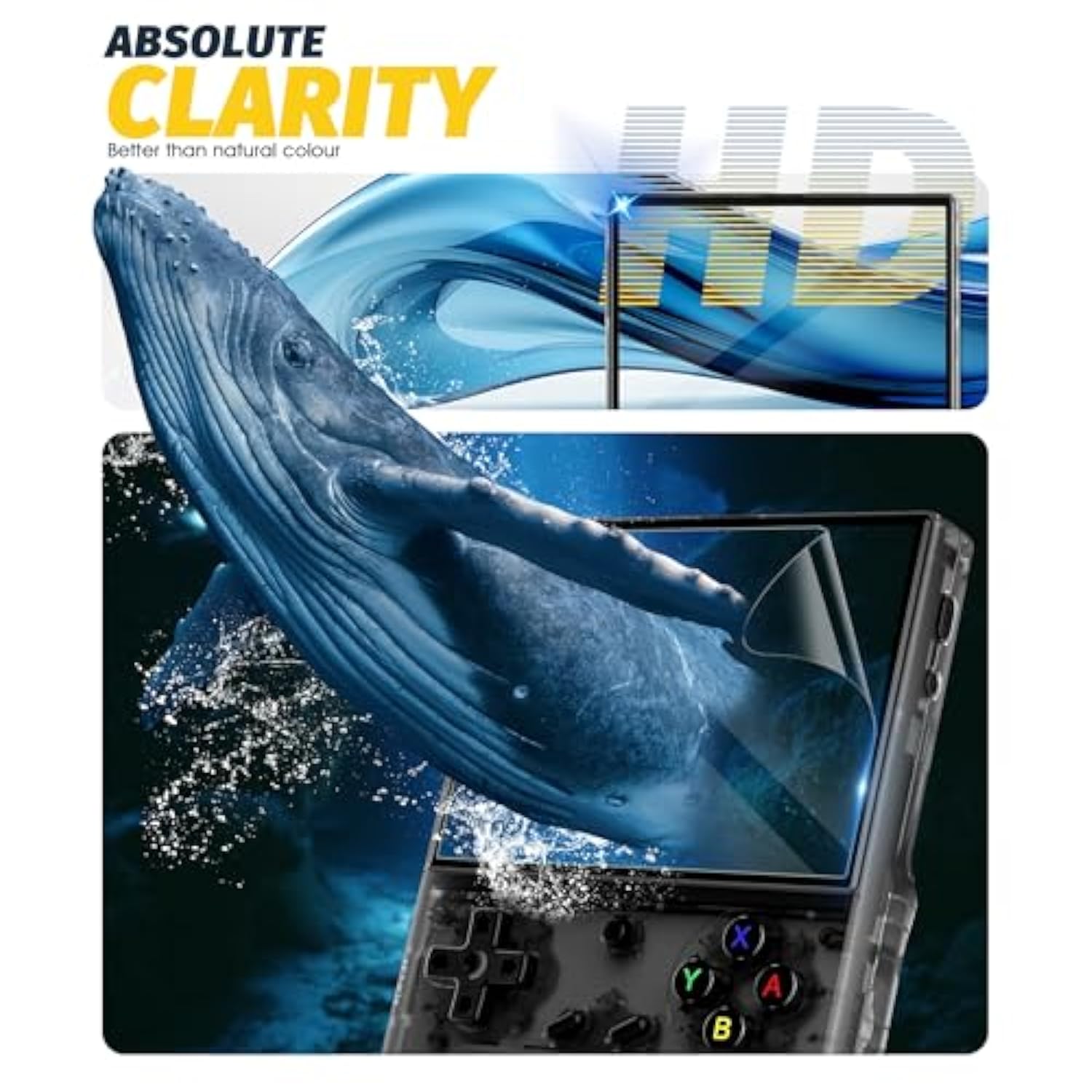 (3 Pack) Screen Protector Compatible For Anbernic Rg40Xxv Handheld Game Console, Premium Soft Tpu (Not Tempered Glass) High Definition Anti-Scratch