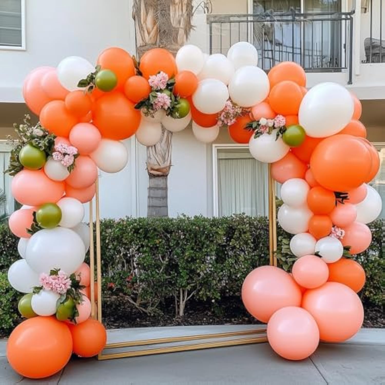 Burnt Orange Balloon Arch Kit - Fall Party Decor - 135 Piece