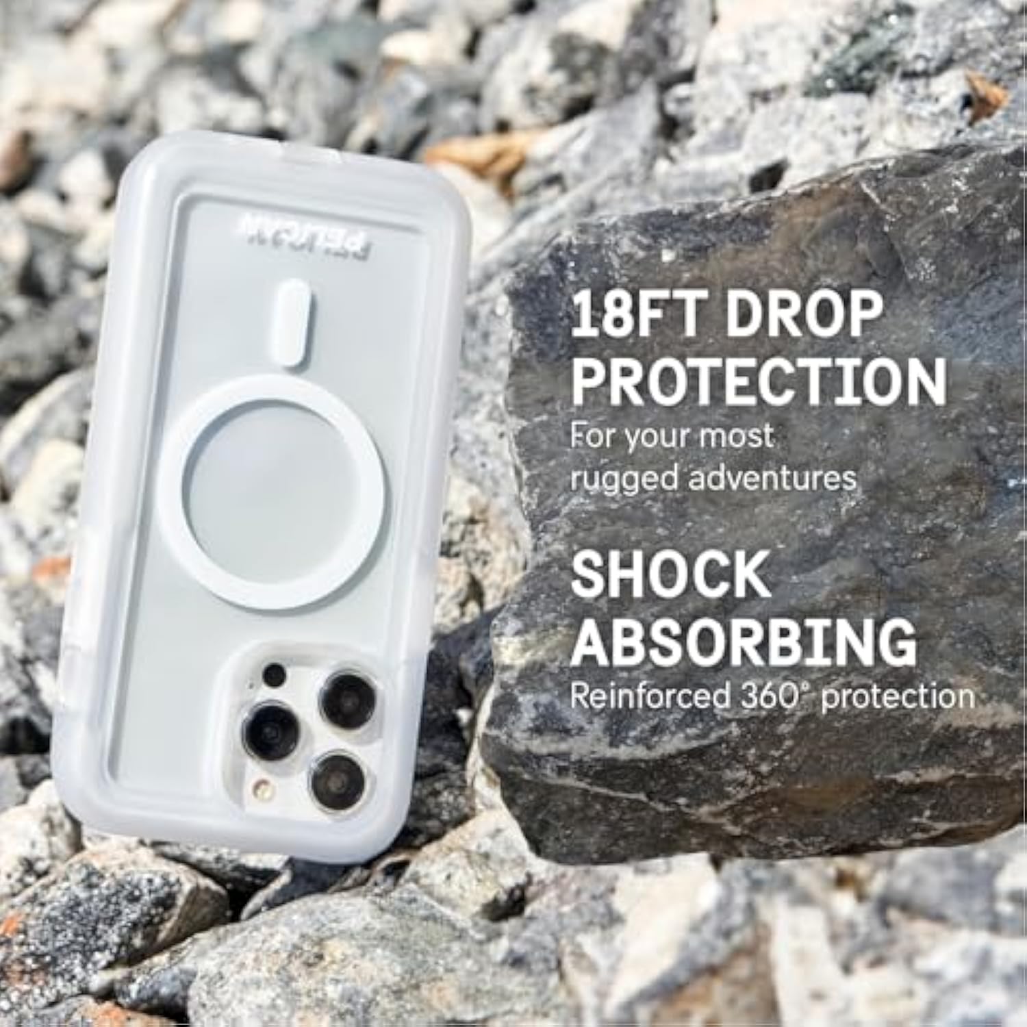 Voyager Series - Iphone 15 Pro Case 6.1" [Compatible With Magsafe] [Anti-Yellow] Magnetic Charging Phone Case With Belt Clip Holster Kickstand [18Ft Military Grade Drop Protection] - Clear