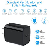 Type C Charger,20W Pd Usb C Wall Charger Fast Charging Block & 6Ft Android Phone Charger Cable Compatible Iphone 16 15 Pro Max Samsung Galaxy A15 A14 5G,A24,A54,A13,S22,S21 Fe,A53,Z Flip3,Z Fold,Note